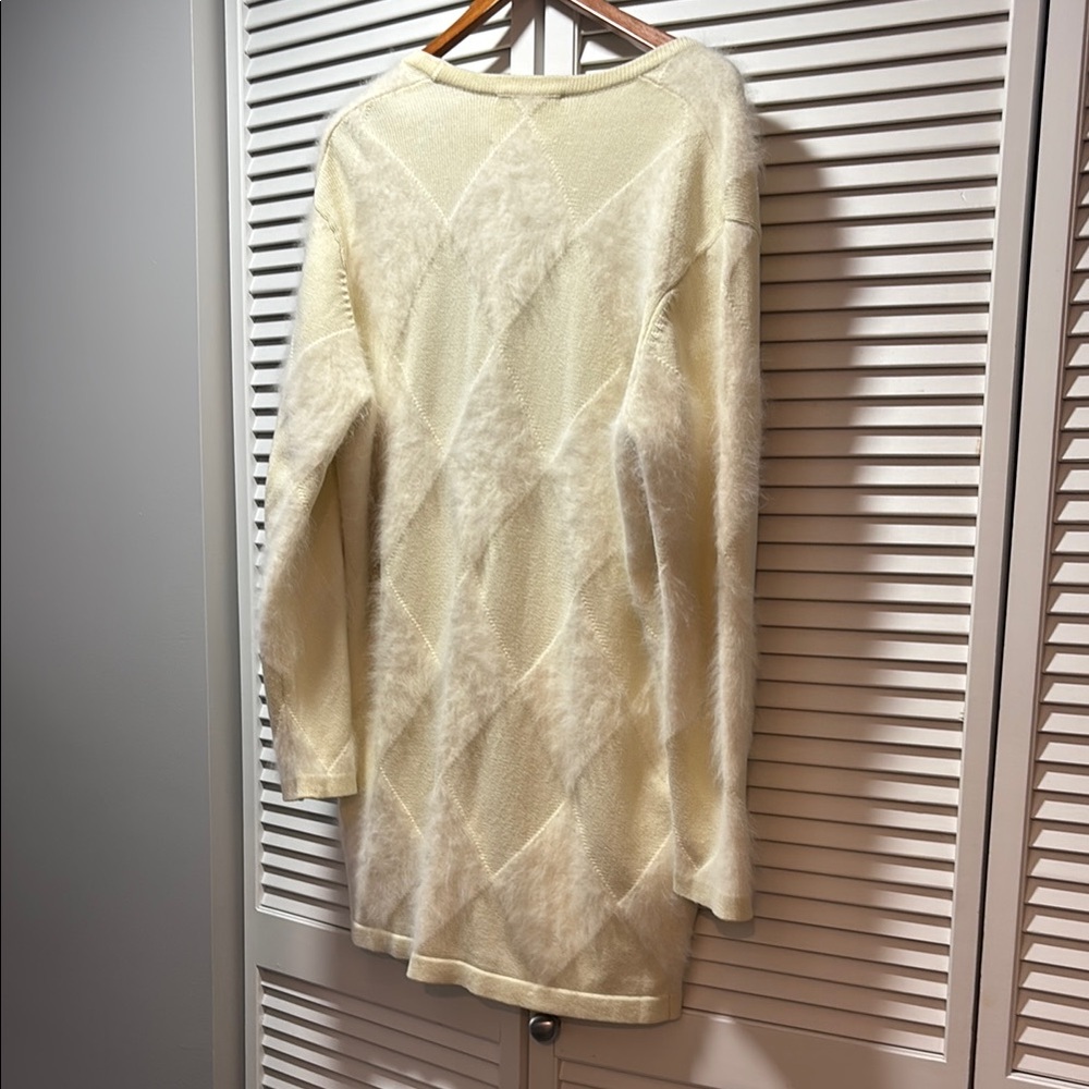 Stine Goya Cotton Angora Cream Trapeze Cardigan - Picture 4 of 7